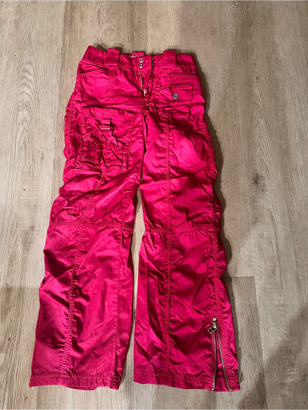 Limited Too Hot Pink Cargo Snow Pants